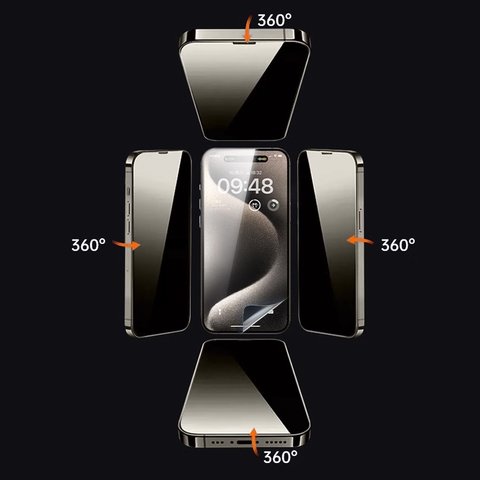 Гидрогелевая плёнка Sunshine SS-075FS, Anti-Peeping, 180 мм, 120 мм, 25 шт., 360° Превью 4