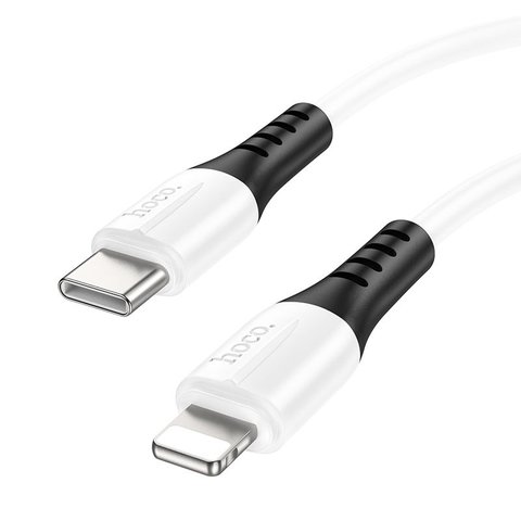 USB кабель Hoco X82, USB тип-C, Lightning, 100 см, 27 Вт, 3 A, белый, силиконовый, #6931474768520 Превью 1