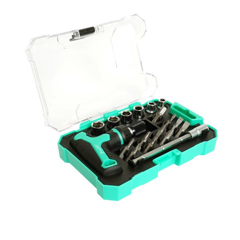 Destornillador de trinquete con mango en T con juego de puntas Pro'sKit SD-2320M Vista previa  1