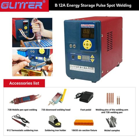 Máquina de soldadura por puntos Glitter 812A, 15 kW h Vista previa  1