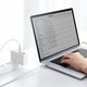 USB Cable Baseus Cafule Series Metal, (2xUSB type-C, 200 cm, 100 W, white, nylon braided) #CATJK-D02 Preview 2