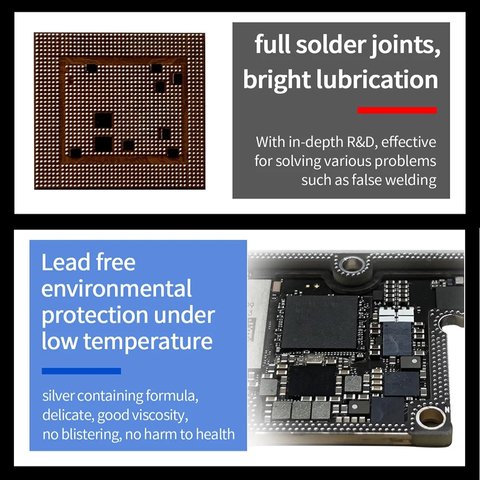 BGA Paste Aixun AX-SP138M, (Sn 42%, Bi 58%, 138 °C, 50 g) Preview 3