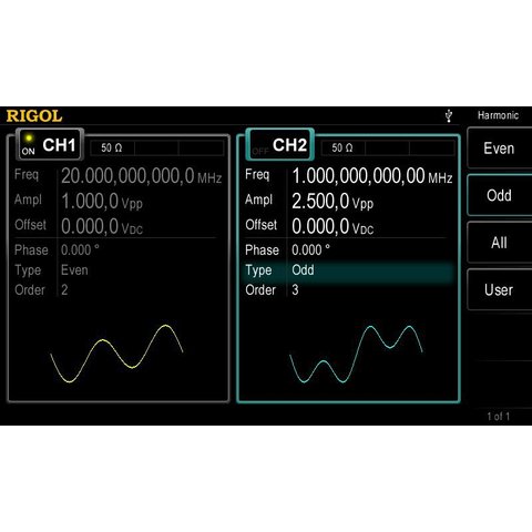 Generador de funciones arbitrarias RIGOL DG4062 Vista previa  6