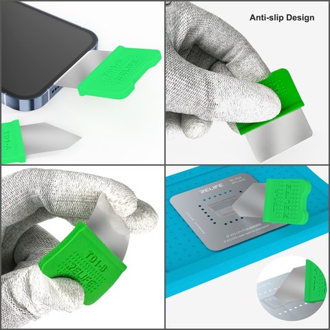 Espátula RELIFE TD1-A, para reballing BGA, para desensamblar dispositivos móviles, metal Vista previa  3