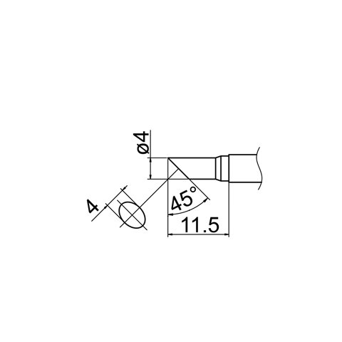 Паяльне жало HAKKO T12-C4 Прев'ю 4