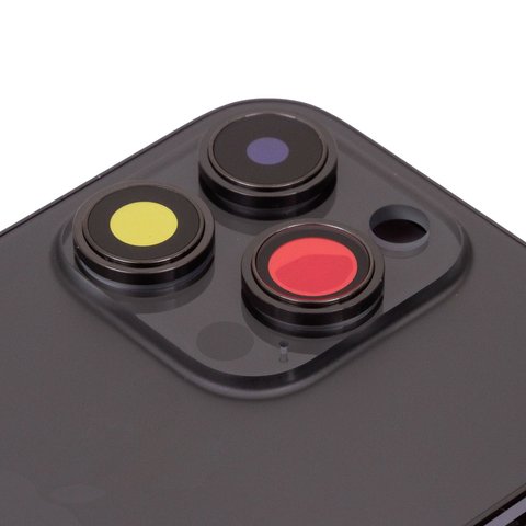 Корпус для iPhone 14 Pro, черный, с держателем SIM-карты, с боковыми кнопками, Original (PRC), EU Version, space black Превью 1