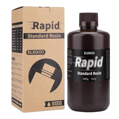 Фотополимерная смола для 3D-принтера ELEGOO Rapid Standard Resin Grey, 1 кг Превью 6