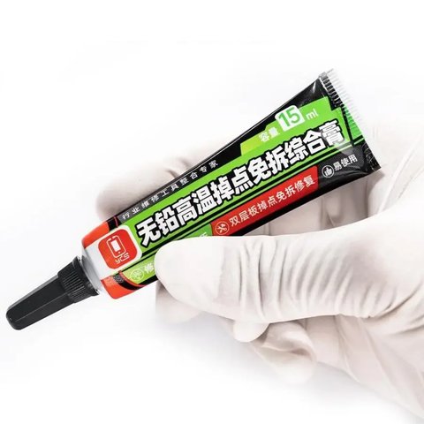 Флюс-паста YCS, для ремонту відпаяних контактів, безсвинцева, 15 мл Прев'ю 1