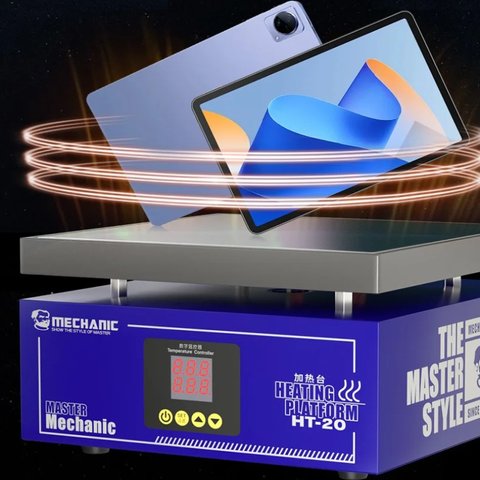 Платформа для предварительного подогрева Mechanic HT-20, для ремонта материнских плат, 20*20cm / 20-300°С Превью 1