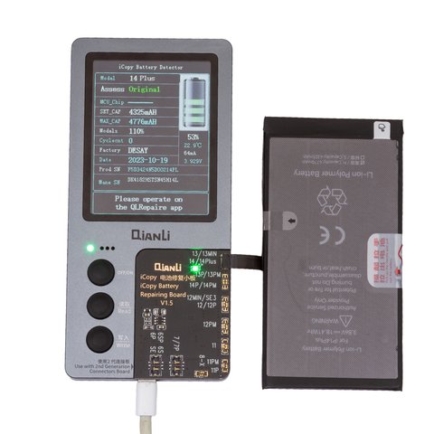 Акумулятор JCID для Apple iPhone 14 Plus, Li-Polymer, 3.86 В, 4770 мАг, збільшена ємність, high capacity Прев'ю 1