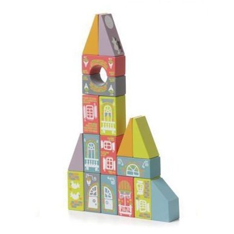 Дерев'яний конструктор CUBIKA Казкове місто LKM-2 Прев'ю 1