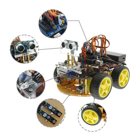 Конструктор Arduino Умная машинка с Bluetooth-управлением + руководство пользователя Превью 2